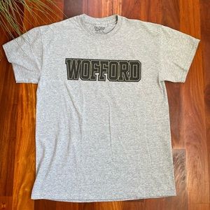 Wofford College Gray Cotton T Shirt Size Adult Medium